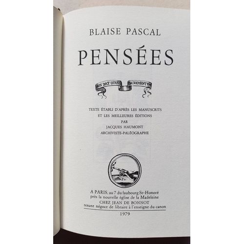 Pensees - Blaise Pascal - Jean De Bonnot