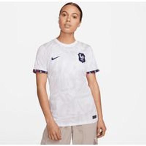 Maillot De Foot Nike Dri-Fit Fff 2023 Stadium Extérieur Pour Femme - Blanc