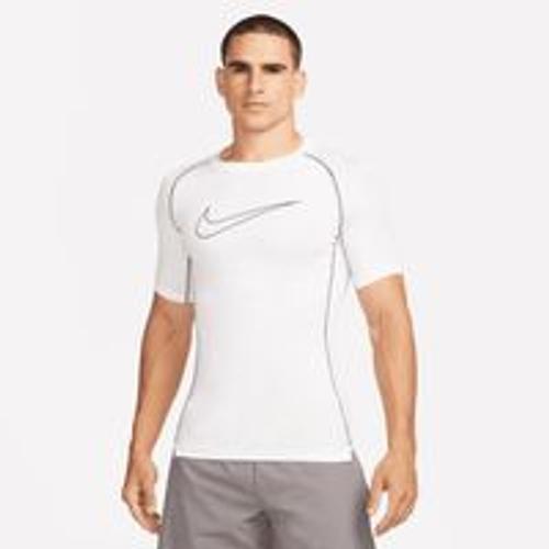 Haut À Manches Courtes Et Coupe Ajustée Nike Pro Dri-Fit Pour Homme - Blanc