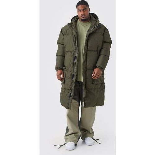 Grande Taille - Doudoune Longue À Poches Homme - Kaki - Xxxxl, Kaki