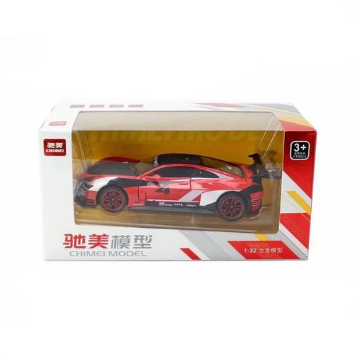 Rouge Avec boîte - Modèle de voiture de course Audi e-tron Concept, Jouet moulé sous pression avec système de retrait, Véhicule léger et sonore, Jouets pour cadeaux, A10, 1:32