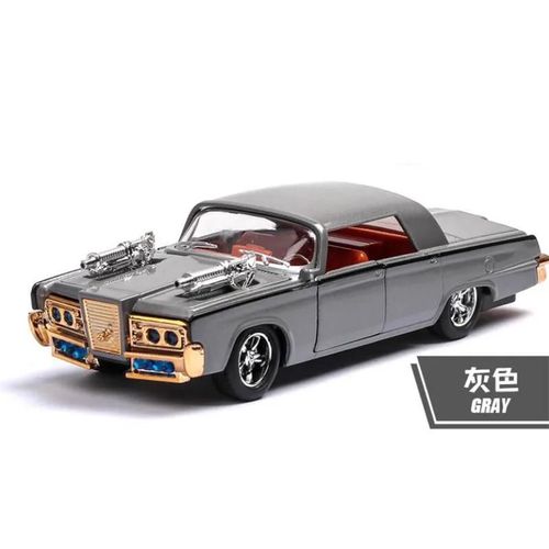 Gris Pas de boîte - The Green Hornet Dodge Muscle Car Diecasts Modèle métallique, Fusible Imperial, Rainure l'inventaire, Son arrière, Lumière, Jouet de voiture, A140, 1:43, 1966