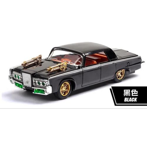 Noir Pas de boîte - The Green Hornet Dodge Muscle Car Diecasts Modèle métallique, Fusible Imperial, Rainure l'inventaire, Son arrière, Lumière, Jouet de voiture, A140, 1:43, 1966