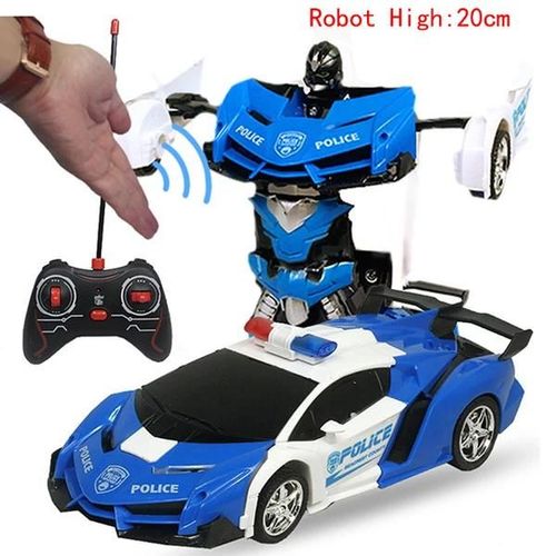 24CM pas de musique D - Jouet de voiture télécommandé pour enfants, Robot de transformation à induction, Détection de geste, Musique, 1:14, RC,2.4 mesurz, B04