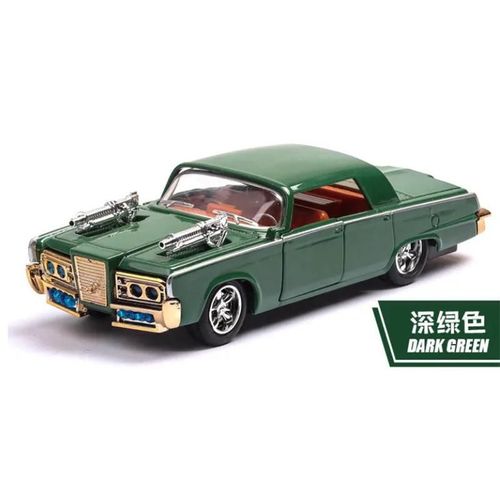 Vert Pas de case - The Green Hornet Dodge Muscle Car Diecasts Modèle métallique, Fusible Imperial, Rainure l'inventaire, Son arrière, Lumière, Jouet de voiture, A140, 1:43, 1966
