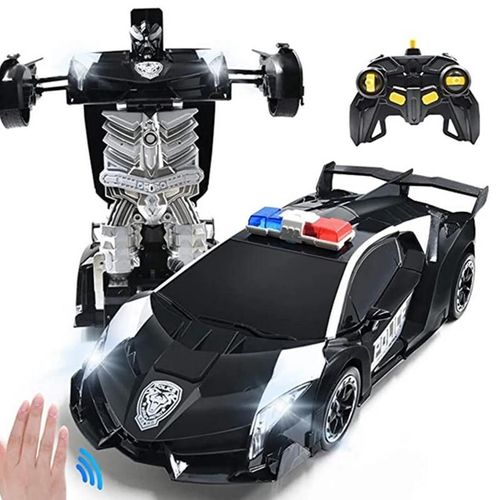 Musique 30CM 2.4Ghz - Jouet de voiture télécommandé pour enfants, Robot de transformation à induction, Détection de geste, Musique, 1:14, RC,2.4 mesurz, B04