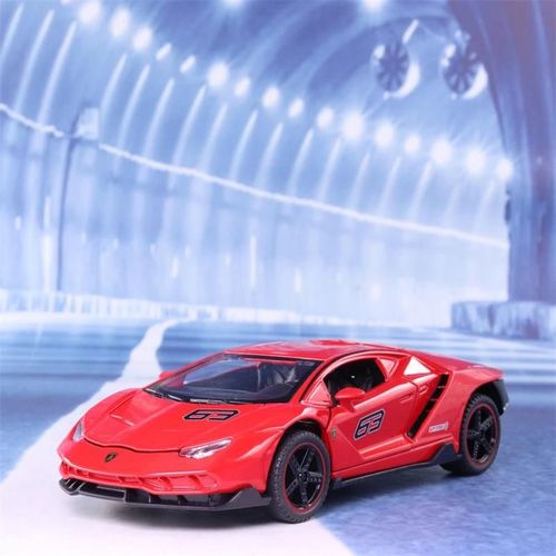 Rouge - Nicce 1:32 Lamborghini Centenario LP770-4 roue moulé sous pression modèle de voiture Allemagne taureau Logo métal modèle nervure arrière véhicule jouet AHighly