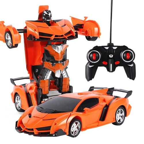Orange - Nouveau jouet de voiture RC 2 en 1, Robots de Transformation, Voiture de conduite, Véhicule de sport, Modèles de voitures télécommandées, Voiture RC, Jouet cadeau pour garçons