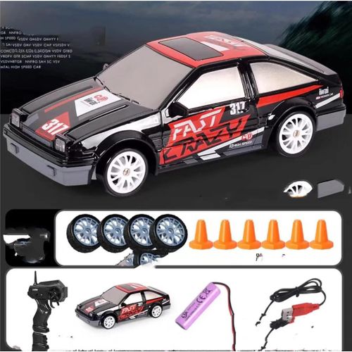 Piste AE86 - Jouet de voiture de course télécommandé pour enfants, Voiture de dérive RC, Modèle GTR, Gland 86, Véhicule versiRC, Cadeaux de Noël, 2.4G