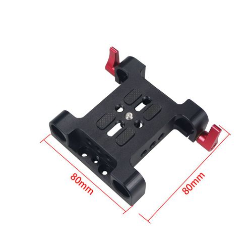 Plaque de montage universelle avec pince à tige de 15mm,pour Panasonic,pour appareil photo DSLR,système de Support de mise au point - Type C