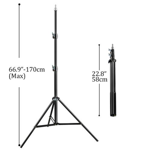 Trépied de photographie 1/4,support de lumière à tête de vis pour téléphone,bâton de Selfie,projecteur,flashs,éclairage photographique,boîte à lumière douce - Type New 170cm