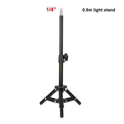 Trépied de photographie Portable avec vis 1/4 pour boîte à lumière,anneau lumineux LED pour téléphone,appareil photo,projecteur de niveau Laser - Type 0.5m light stand