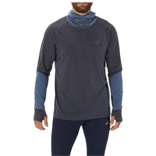 Asics Metarun Winter L/S Hoodie T-Shirt De Running Taille L, Gris