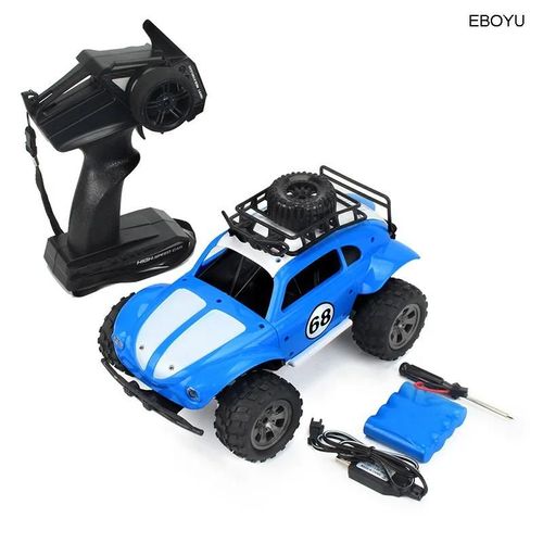 Bleu - Voiture tout-terrain télécommandée à grande vitesse pour garçons, Camion à grande roue, Voiture de cross-country, Jouets 2Wd, Cadeau pour enfants, 2.4 mesurz, 1/18