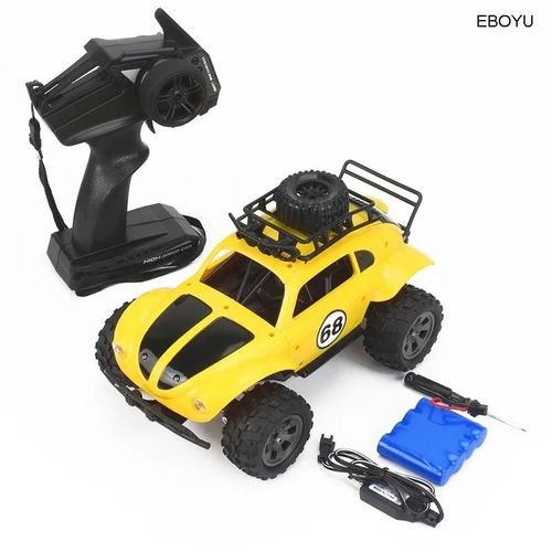 Jaune - Voiture tout-terrain télécommandée à grande vitesse pour garçons, Camion à grande roue, Voiture de cross-country, Jouets 2Wd, Cadeau pour enfants, 2.4 mesurz, 1/18