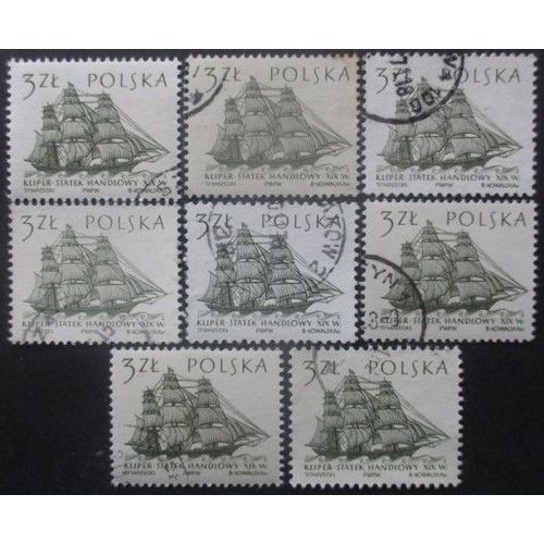 Pologne N°1255 X 8 Oblitéré
