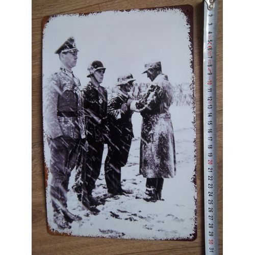 Décoration Plaque Musée Militaire 2 Ww Vintage Collection Allemand