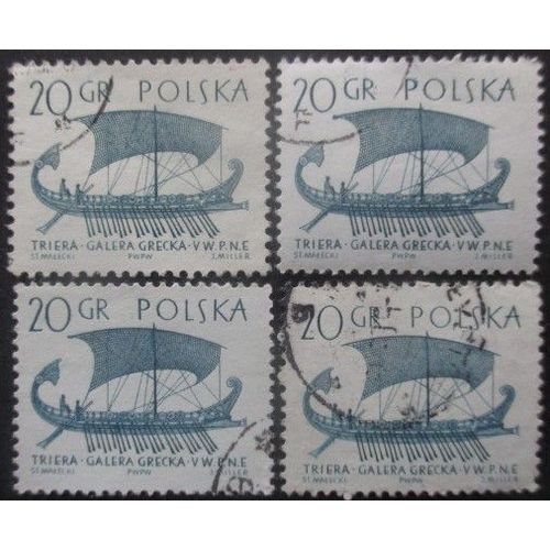Pologne N°1417 X 4 Oblitéré