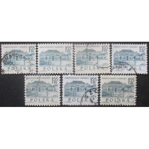 Pologne N°1455 X 7 Oblitéré