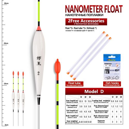 Flotteur De Pêche En Lac Et En Rivière,3 Pièces,1 Tube De Flotteur + 1 Sac D'hameçons + 1 Siège De Bouée,Matériel D'eau Douce - Type Modeld 3pcs