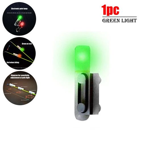 Canne À Pêche Électronique Lumineuse,1 À 2 Pièces,Lumière Led,Couleur Changeante,Matériel De Nuit,Rockfishing,Alarmes De Morsure De Poisson - Type Green-1pc