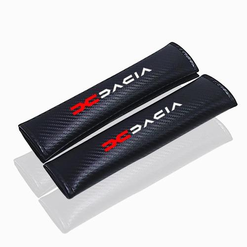 2 Pièces - Housse De Ceinture De Siège En Fibre De Carbone, Accessoires De Voiture Pour Dacia Duster Printemps Logan Sandero Jogger Lodgy Bigster Dokker Partes Interiores