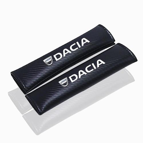 2 Pièces - Housse De Ceinture De Siège En Fibre De Carbone, Accessoires De Voiture Pour Dacia Duster Printemps Logan Sandero Jogger Lodgy Bigster Dokker Partes Interiores