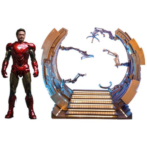 Figurine Hot Toys Mms688d53 - Marvel Comics - The Avengers - Iron Man Mark Vi & Suit-Up Gantry