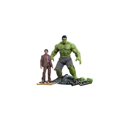 Figurine Hot Toys Mms230 - Marvel Comics - The Avengers - Bruce Banner And Hulk