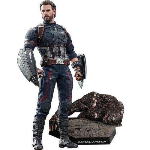 Figurine Hot Toys Mms481 - Marvel Comics - Avengers 3 : Infinity War - Captain America Movie Promo Edition Deluxe Version