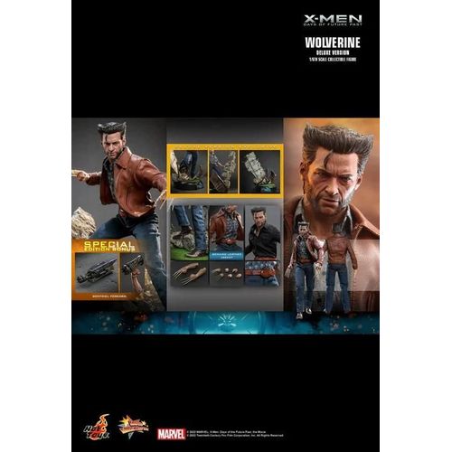 Figurine Hot Toys Mms660d - Marvel Comics -X-Men : Days Of The Future Past - Wolverine 1973 Suit Deluxe Version