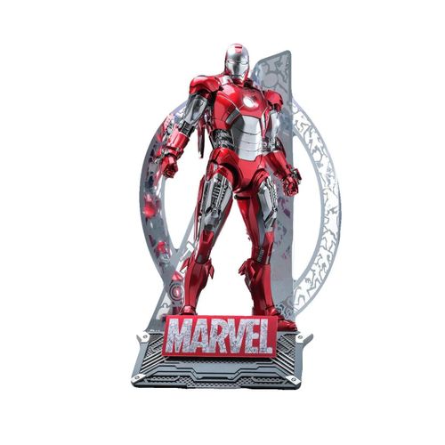 Figurine Hot Toys Mms696d54 - Marvel Comics - Disney 100 - Iron Man Mark Vii