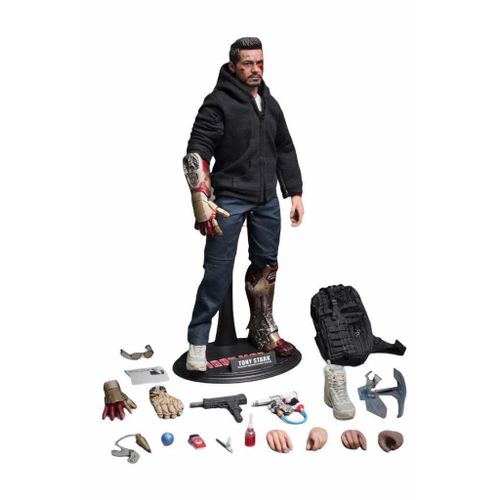 Figurine Hot Toys Mms209 - Marvel Comics - Iron Man 3 - Tony Stark The Mechanic Standard Version