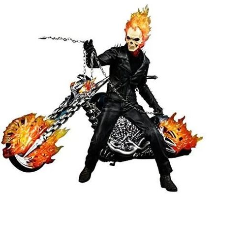 Figurine Hot Toys Mms133 - Marvel Comics - Ghost Rider - Ghost Rider With Hellcycle