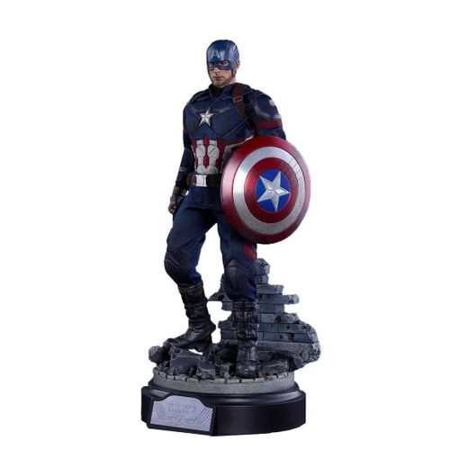 Figurine Hot Toys Mms360 - Marvel Comics - Captain America : Civil War - Captain America Battling Version