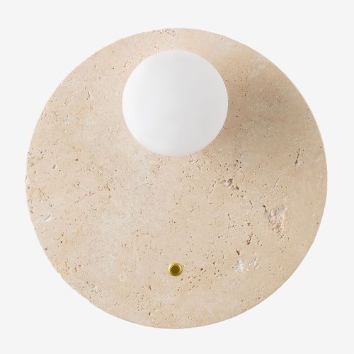 Applique Murale En Travertin Davise Couleurs Naturelles