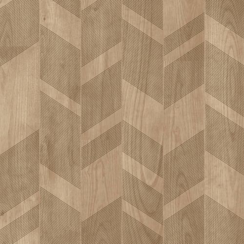 Papier peint vinyle sur intissé Chevron Bois