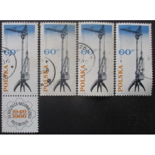 Pologne N°1521 X 4 Oblitéré
