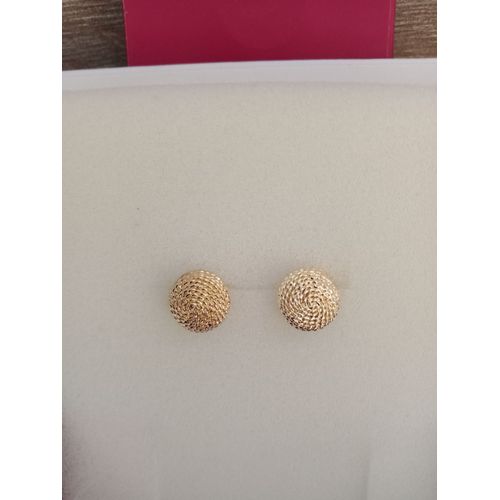 Boucles Femme Petites Puces Plaquage Or Un Micron