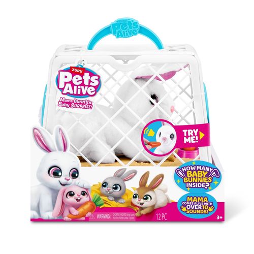 Pets Alive Mama & Baby Surprise Bunny-S1 ,Bulk