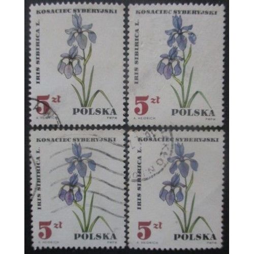 Pologne N°1629 X 4 Oblitéré