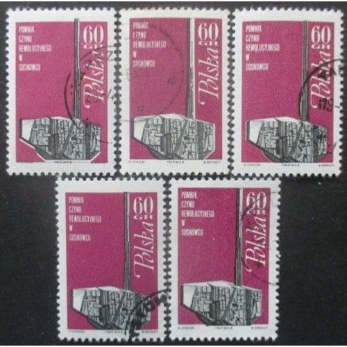 Pologne N°1702 X 5 Oblitéré