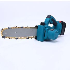 Tronçonneuse électrique, 18V, 5000W, 25cm, 3300rpm, 2 batteries, Bleu