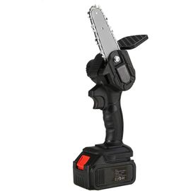 Tronçonneuse électrique, Gisam, 2 batteries, 18V, 15cm, noir