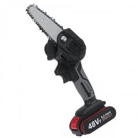Tronçonneuse électrique, Gisam, rechargeable, 6", 4 chaînes, noire