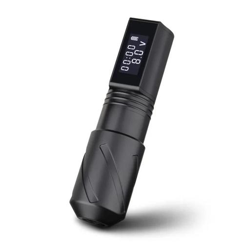 Machine À Tatouer, 12 V, 12 000 Tr/Min, Écran Lcd, 4 Mm, Avec Batterie, Noir