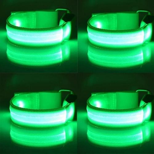 Leggings D'equitation À Led,Accessoires De Course,Fournitures Équestres,Décoration,Visible La Nuit,4 Pièces - Type 4pcs Green