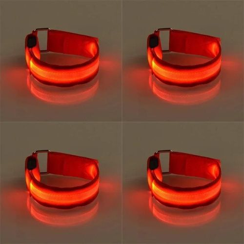 Leggings D'equitation À Led,Accessoires De Course,Fournitures Équestres,Décoration,Visible La Nuit,4 Pièces - Type 4pcs Orange