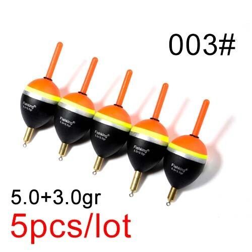 Lot De 5 Flotteurs De Sapin Peche En Mer Flotteur Peche Peche Accessoire Float Tube Bouchon Pechebarguzinsky,Matériel De Pêche En Bouée Verticale,En Cuivre,2.0 + 2.0gr/3.0 + 2.0gr/4.0 - Type 5-003
