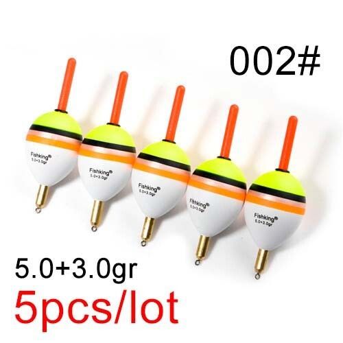 Lot De 5 Flotteurs De Sapin Peche En Mer Flotteur Peche Peche Accessoire Float Tube Bouchon Pechebarguzinsky,Matériel De Pêche En Bouée Verticale,En Cuivre,2.0 + 2.0gr/3.0 + 2.0gr/4.0 - Type 5-002